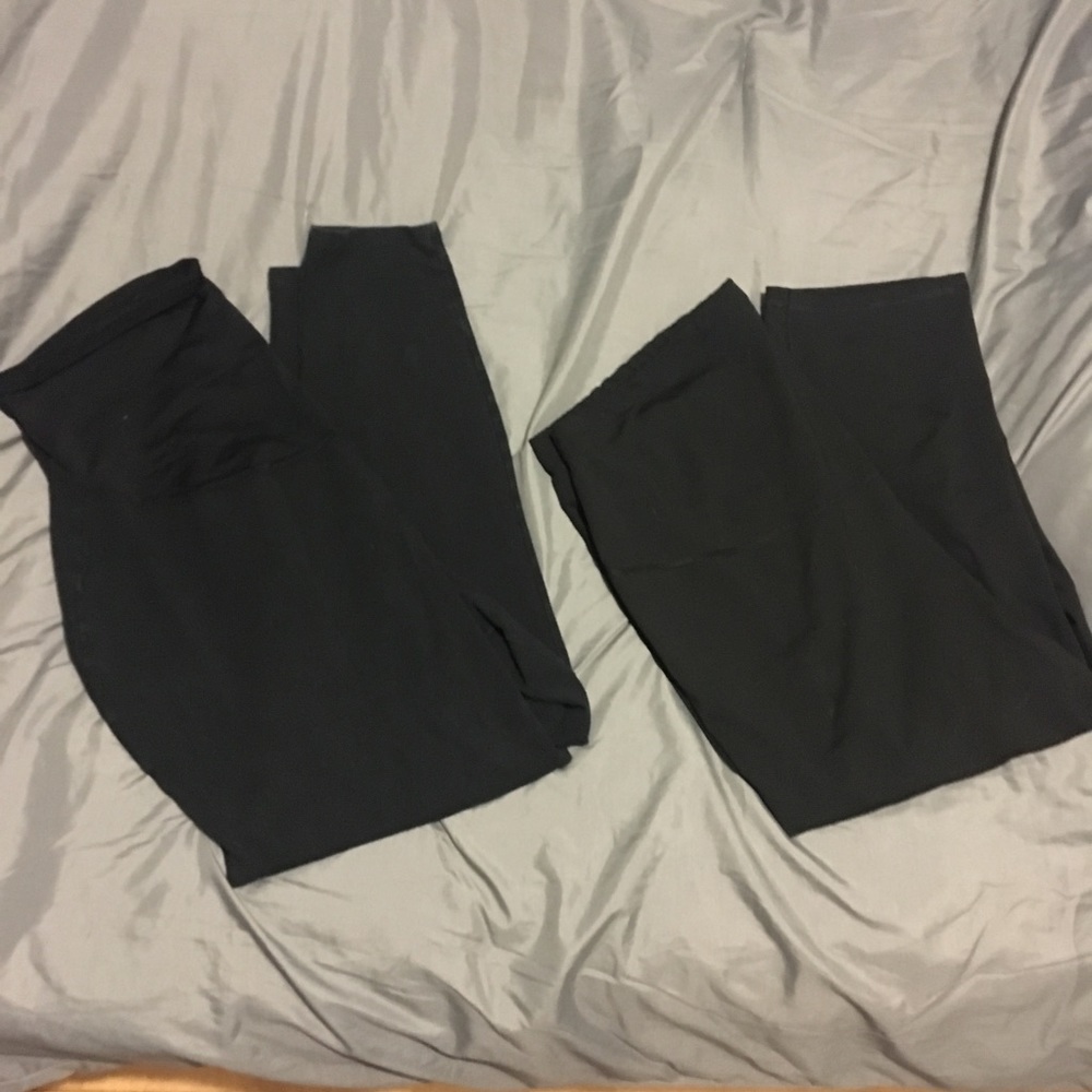 TWO pair maternity pants